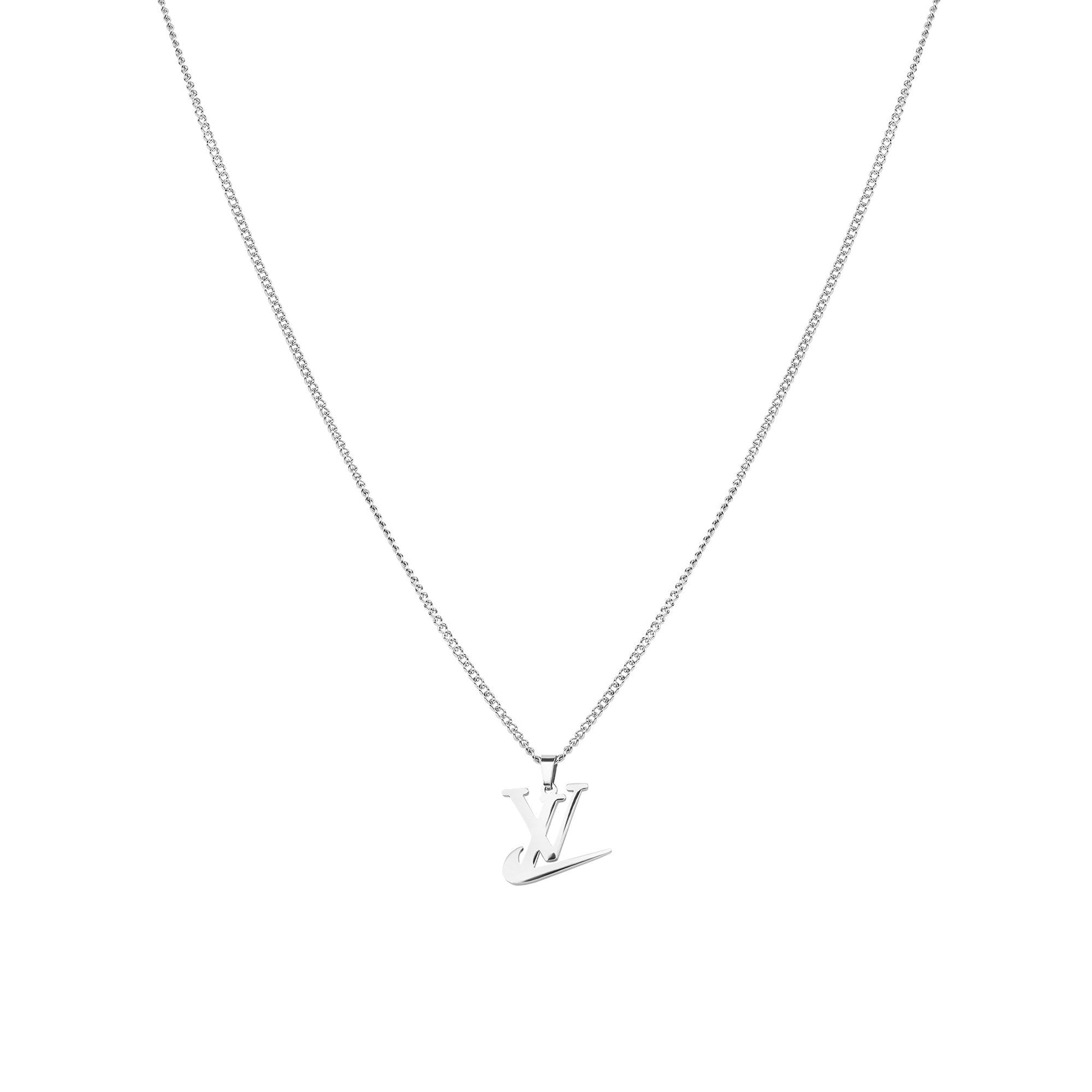 LV Swoosh Necklace Silver - RetroRings
