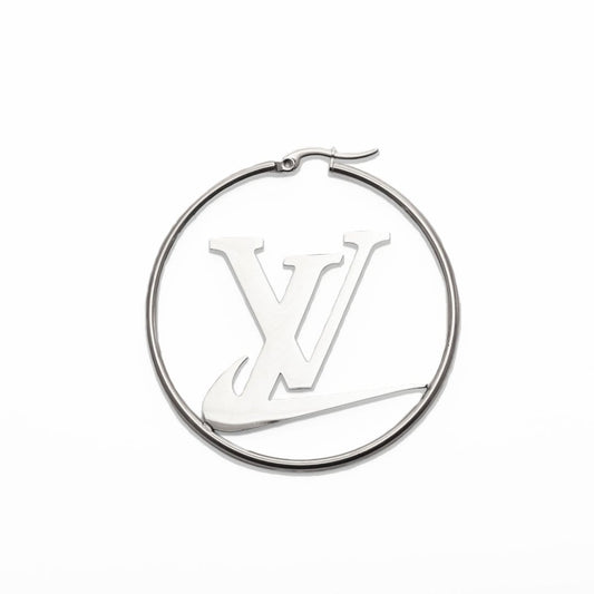 LV Swoosh Earrings Silver - RetroRings