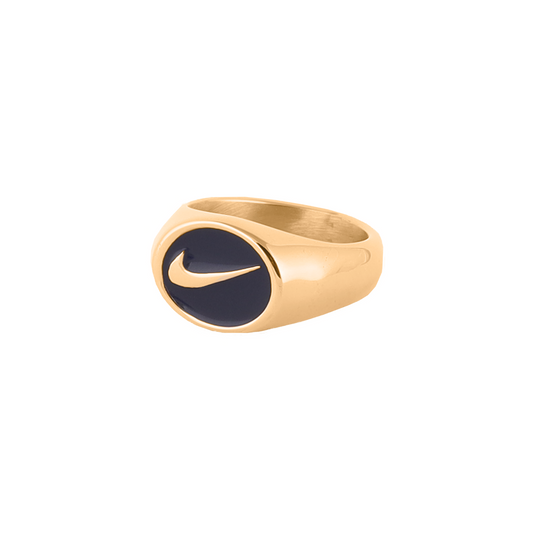 Nike Signet Ring Gold - RetroRings
